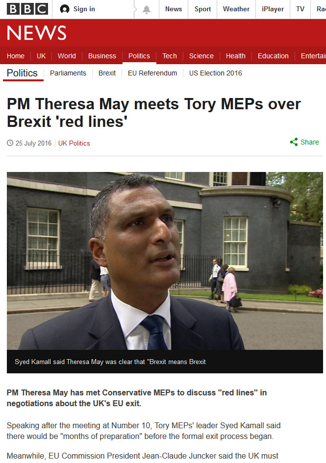 Syed Kamall MEP on BBC